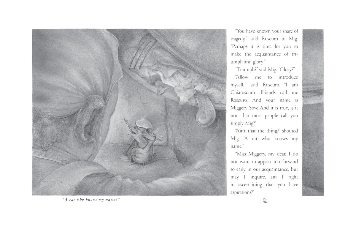 A printed page from a book or magazine featuring a large black-and-white illustration of a woman holding a child, with several paragraphs of text on the right side and a caption at the bottom left.