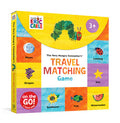 Colorful packaging of 'The Very Hungry Caterpillar' travel matching game by Eric Carle.