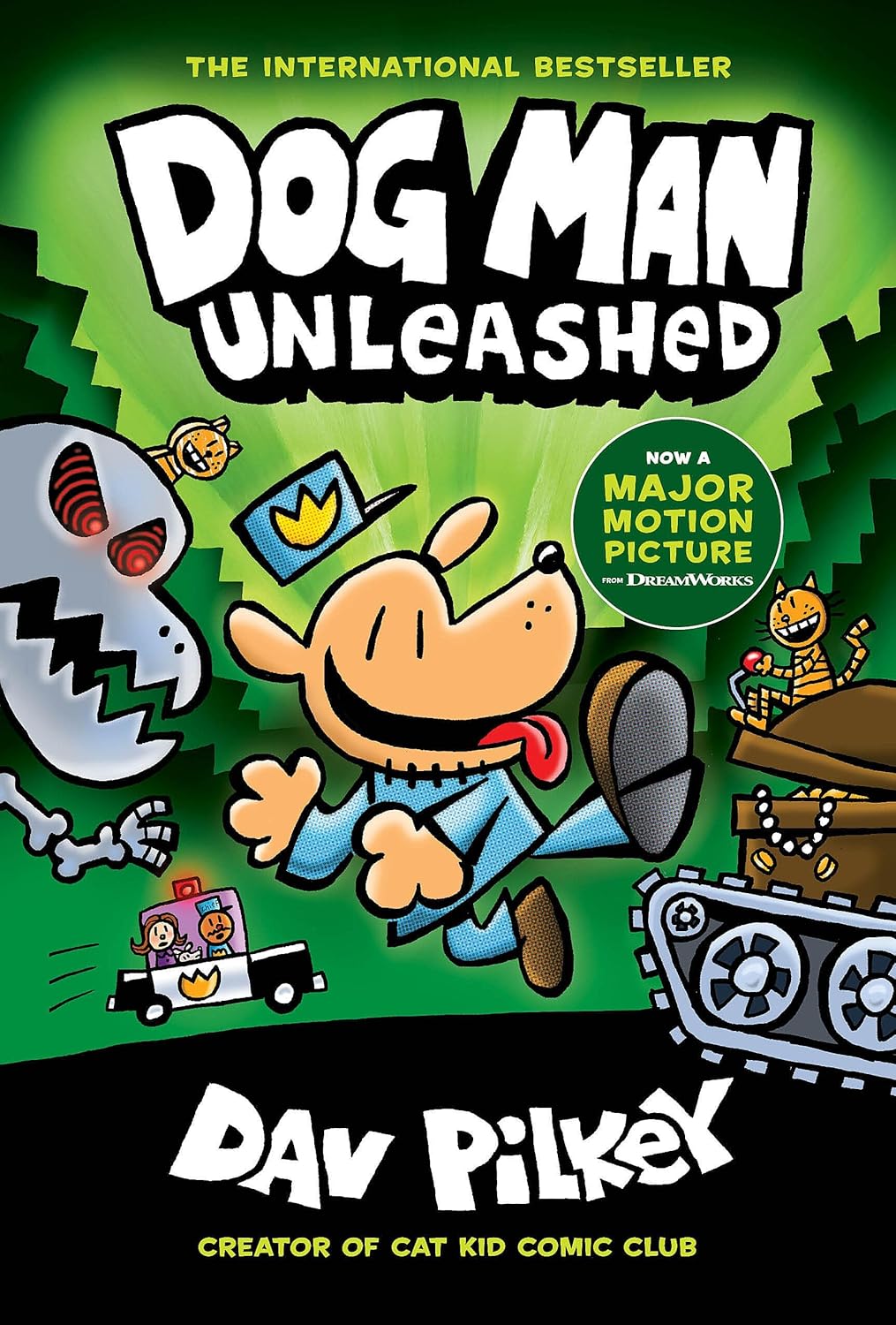 Dog Man Unleashed: A Graphic Novel (Dog Man #2) by Dav Pilkey (Author and Illustrator)