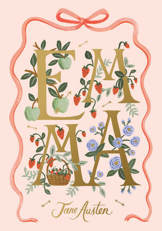 Whimsical cover art for classic novel Emma