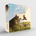 RPG game box for 'Magical Kitties Save the Day!' with cats and a hawk on a mountain background.