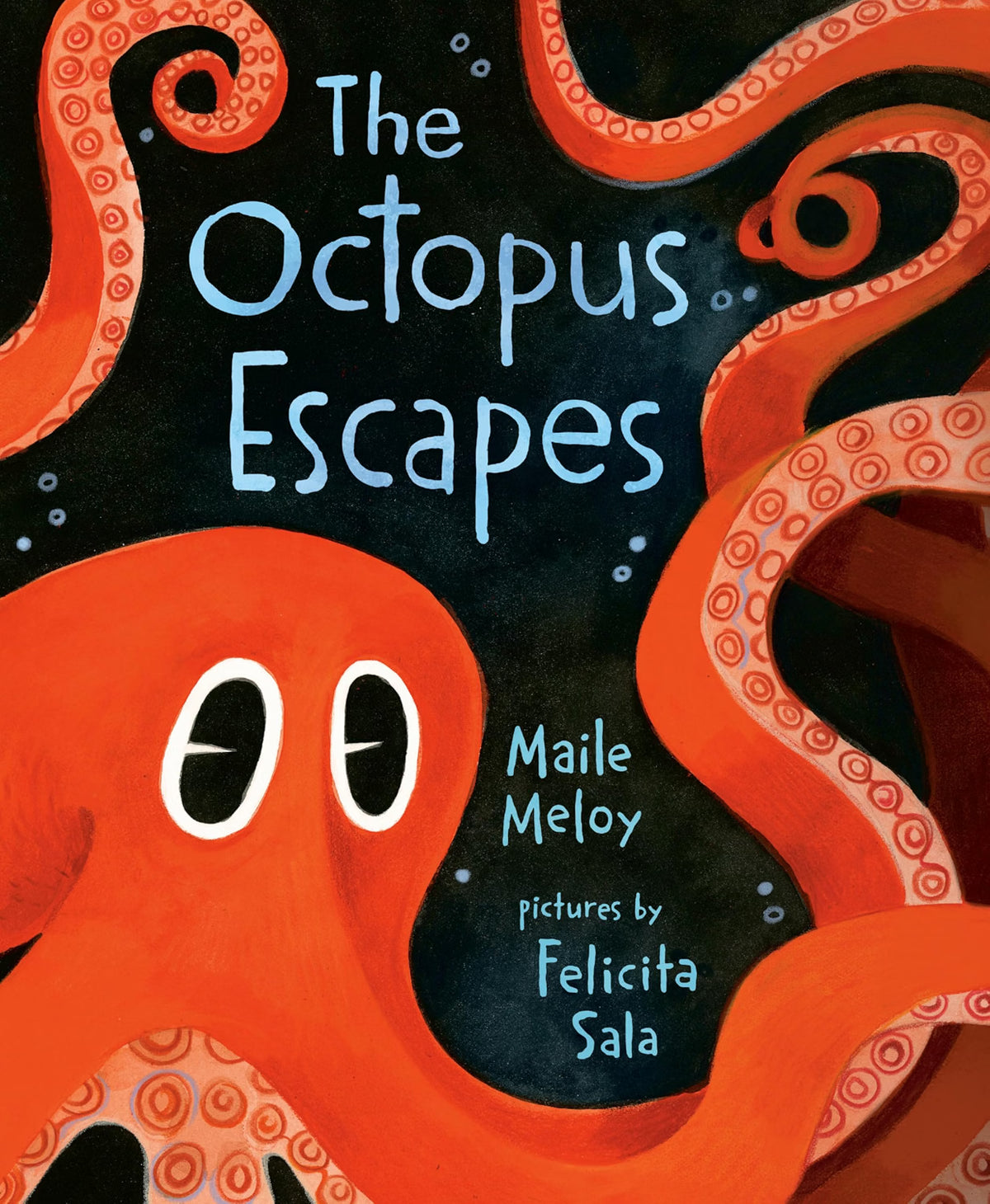 Book cover of 'The Octopus Escapes' with an illustration of an octopus.