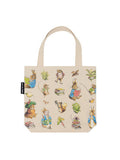 Mini beige tote with classic Peter Rabbit print