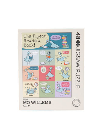 48 piece puzzle with classic Pigeon by Mo Willems design