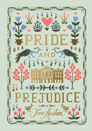 Whimsical cover art for classic novel Pride and Prejudice